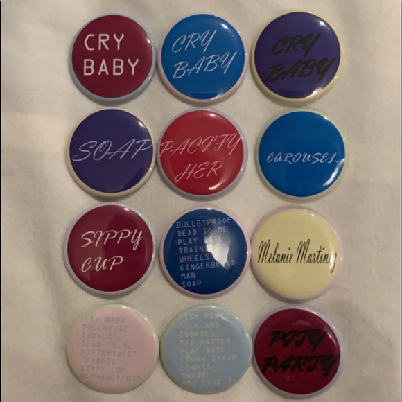 Jewelry - Melanie Martinez Button Pins One of A Kind